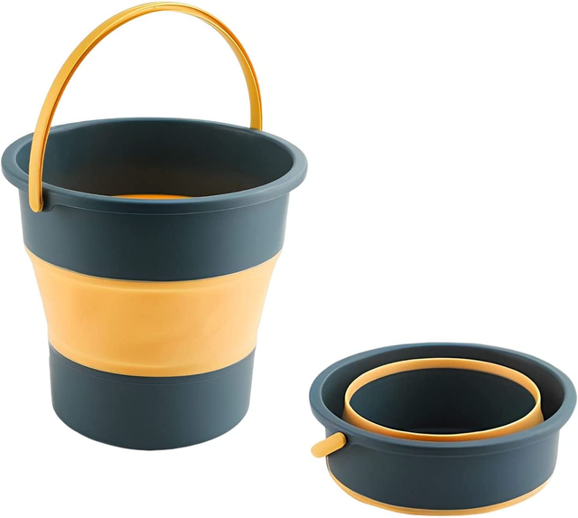 10L Collapsible Bucket with Handle Portable Folding Bucket Outdoor